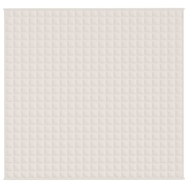 vidaXL Vektdyne kremhvit 220x240 cm 11 kg stoff