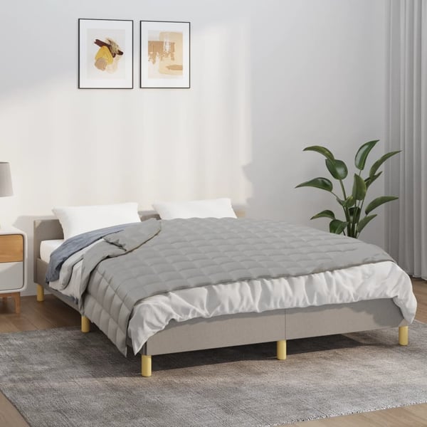 vidaXL Painopeitto harmaa 152x203 cm 11 kg kangas