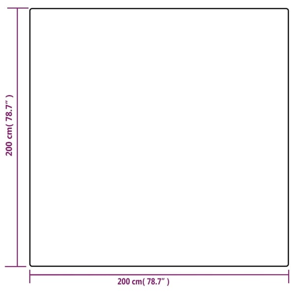 vidaXL Vektdyne med trekk grå 200x200 cm 13 kg stoff