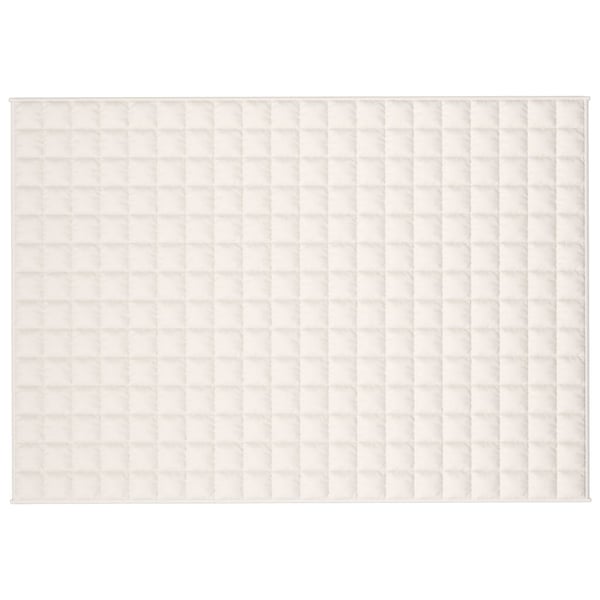 vidaXL Vektdyne kremhvit 137x200 cm 6 kg stoff