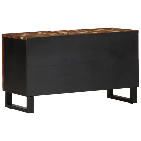 vidaXL TV-benk 80x33x46 cm gjenvunnet heltre og konstruert tre