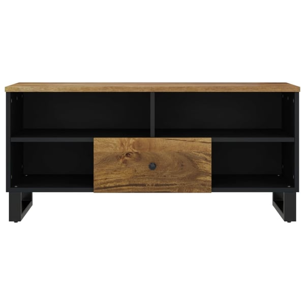 vidaXL TV-benk 100x33x46 cm heltre mango og konstruert tre