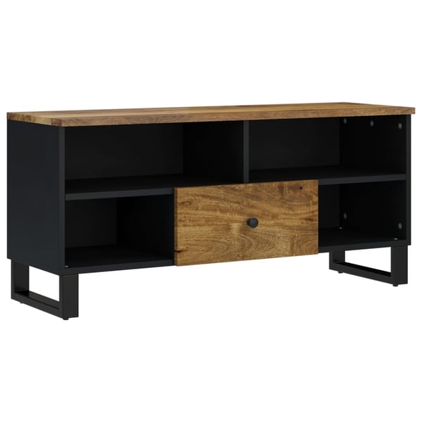 vidaXL TV-benk 100x33x46 cm heltre mango og konstruert tre