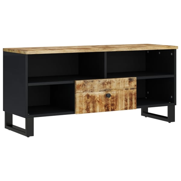 vidaXL TV-benk 100x33x46 cm heltre mango og konstruert tre