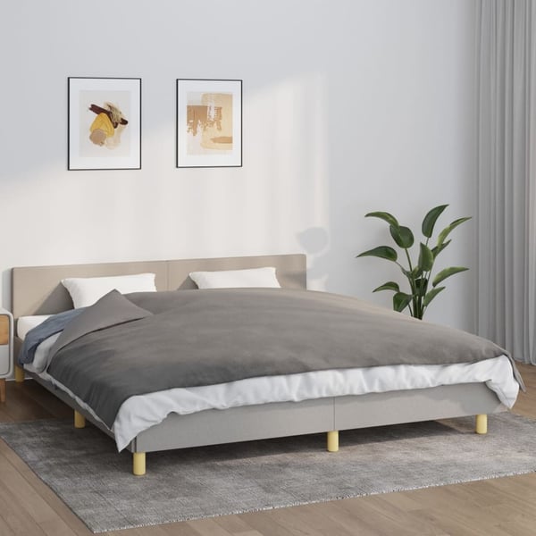 vidaXL Vektdyne med trekk grå 155x220 cm 7 kg stoff