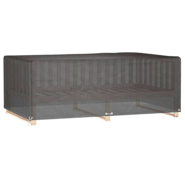 vidaXL Hagemøbeltrekk 12 maljer 213x132x75 cm rektangulær