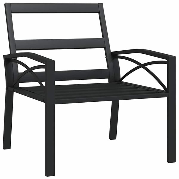 vidaXL havestol med sandfarvede hynder 68x76x79 cm stål