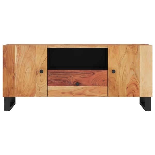vidaXL TV-benk 105x33,5x46 cm heltre akasie og konstruert tre