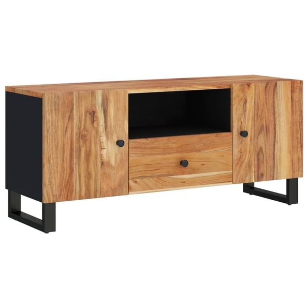 vidaXL TV-benk 105x33,5x46 cm heltre akasie og konstruert tre
