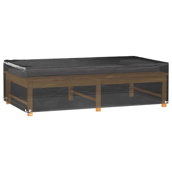 vidaXL Hagemøbeltrekk 2 stk 8 maljer 125x70x35 cm rektangulær