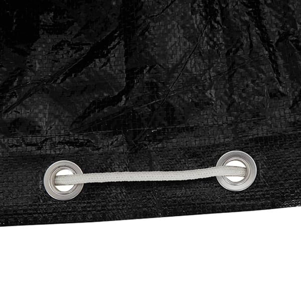 vidaXL L-formet hagemøbeltrekk 2 stk 12 maljer 185x185x70 cm