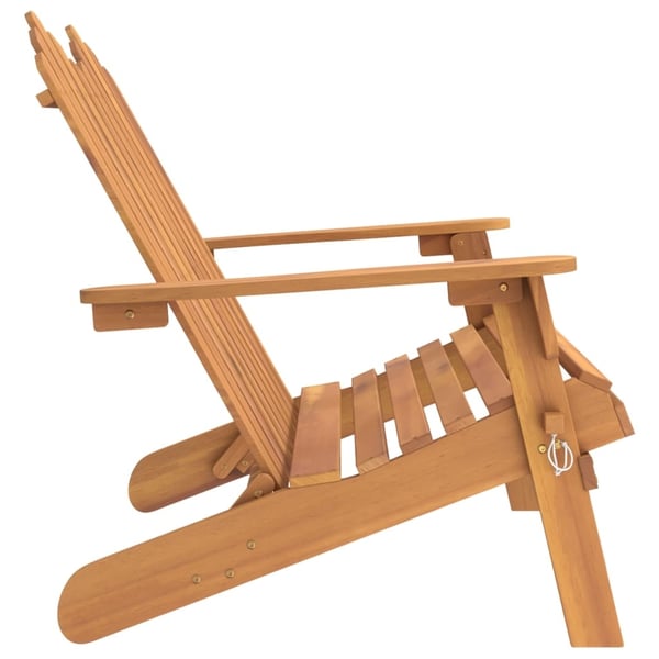 vidaXL Däckstol 126 cm massivt akaciaträ