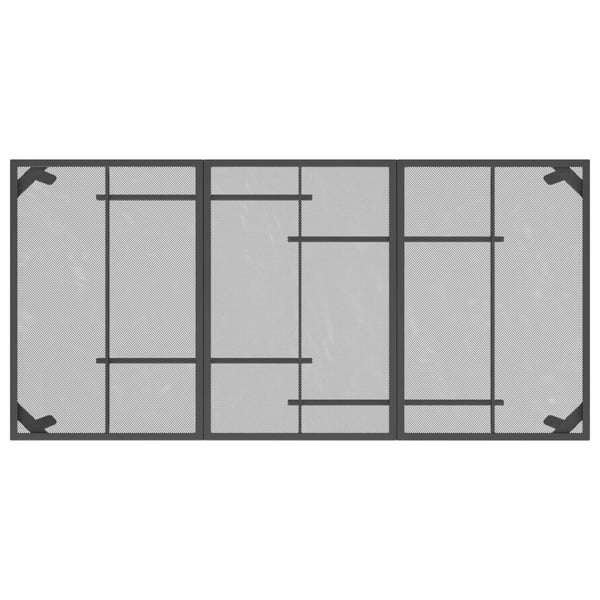 vidaXL Hagebord antrasitt 165x80x72 cm stål netting