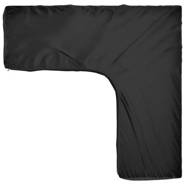 vidaXL L-formet hagemøbeltrekk 16 maljer 285x285x90 cm