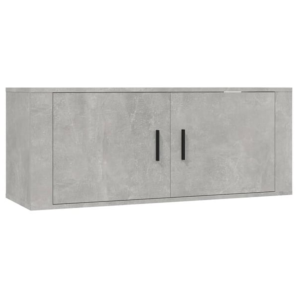 vidaXL Vegghengte TV-benker 3 stk betonggrå 100x34,5x40 cm