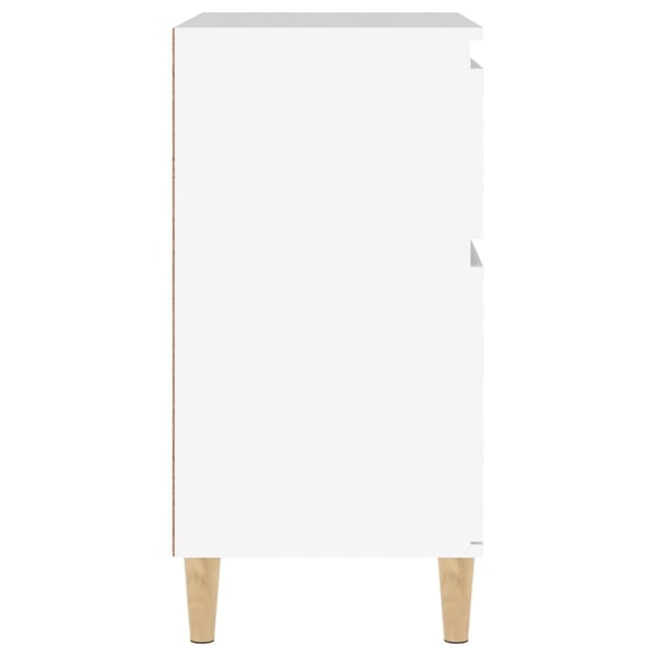 vidaXL Skjenk hvit 60x35x70 cm konstruert tre