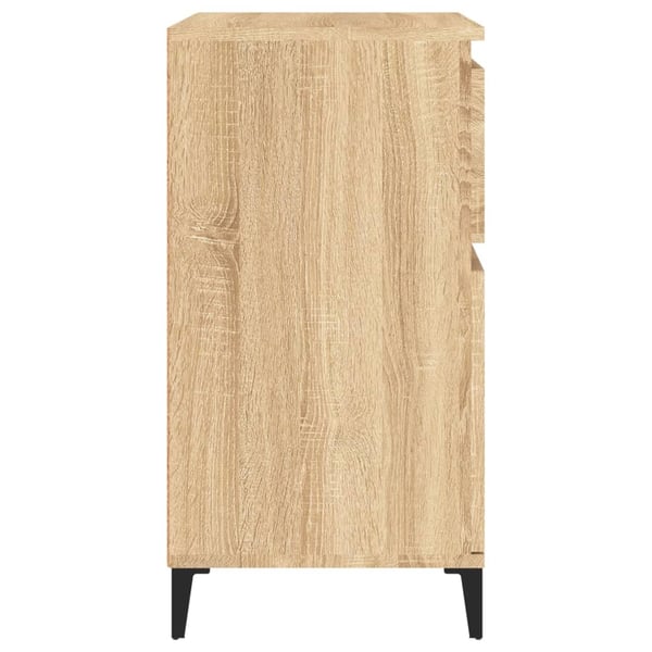 vidaXL Skjenk sonoma eik 60x35x70 cm konstruert tre