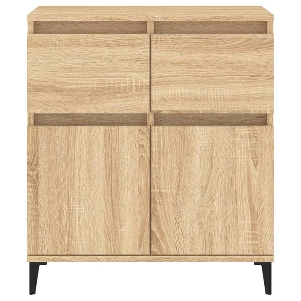 vidaXL Skjenk sonoma eik 60x35x70 cm konstruert tre