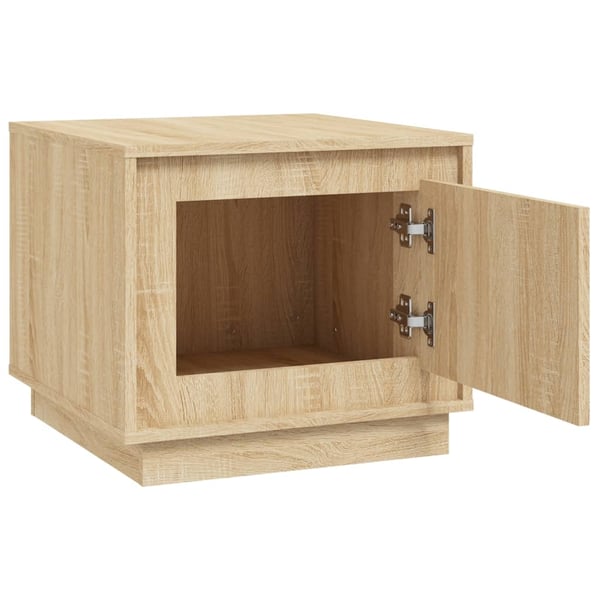 vidaXL sofabord 51x50x44 cm konstrueret træ sonoma-eg