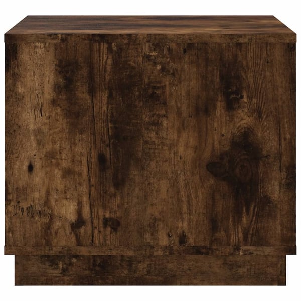 vidaXL Salongbord røkt eik 51x50x44 cm konstruert tre
