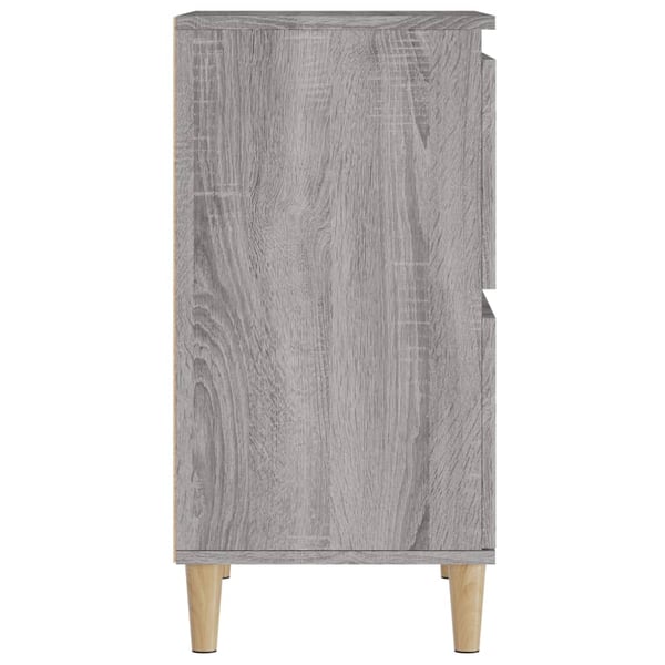 vidaXL Skjenker 3 stk grå sonoma 60x35x70 cm konstruert tre