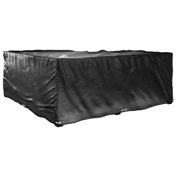vidaXL L-formet hagemøbeltrekk 2 stk 16 maljer 215x215x70 cm