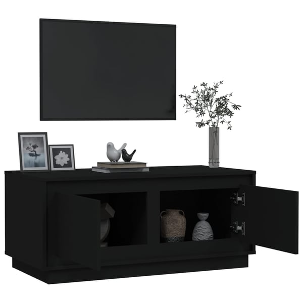 vidaXL sofabord 102x50x44 cm konstrueret træ sort