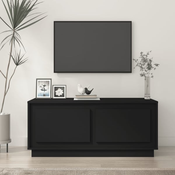 vidaXL sofabord 102x50x44 cm konstrueret træ sort