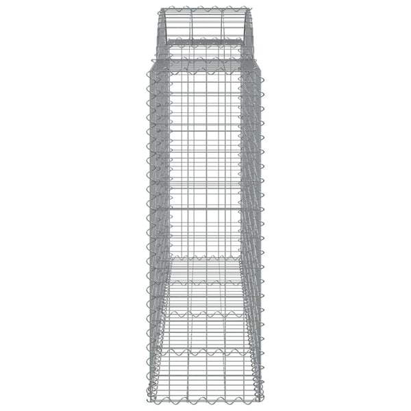 vidaXL Gabionkurv buet 200x50x120/140 cm galvanisert jern