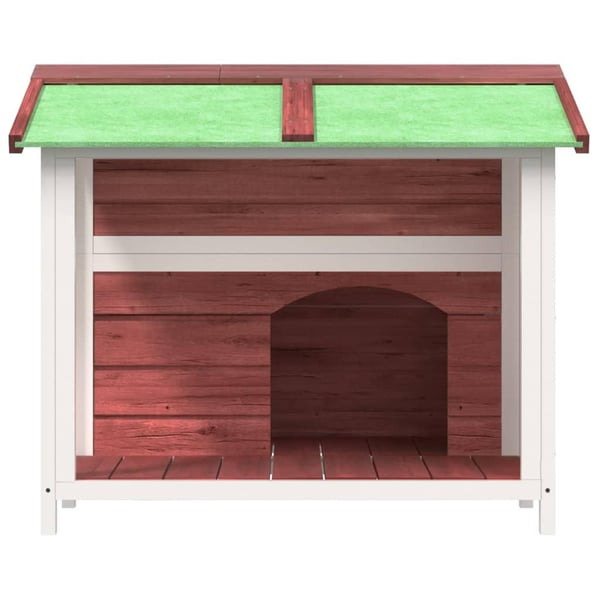 vidaXL Hundekennel mocca 96x87x80,5 cm heltre furu