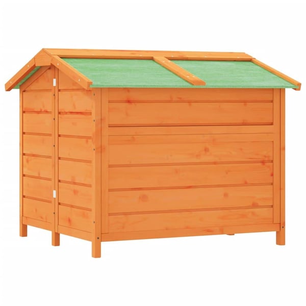 vidaXL Hundekennel brun 96x87x80,5 cm heltre furu