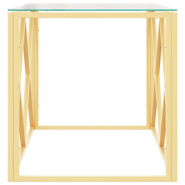 vidaXL sofabord 110x45x45 cm rustfrit stål og glas