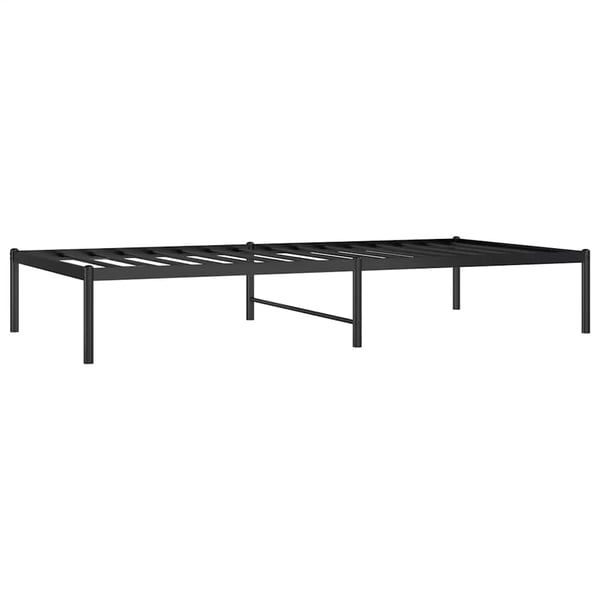 vidaXL Sengeramme i metall svart 90x190 cm
