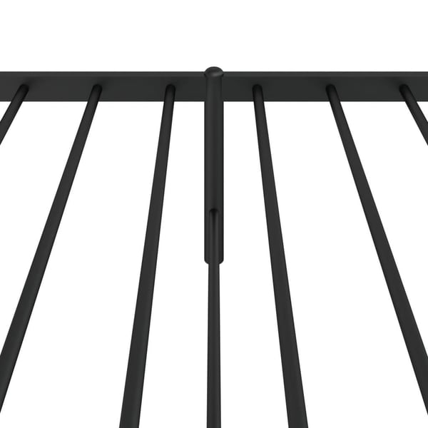 vidaXL Sengeramme i metall med hodegavl svart 100x190 cm