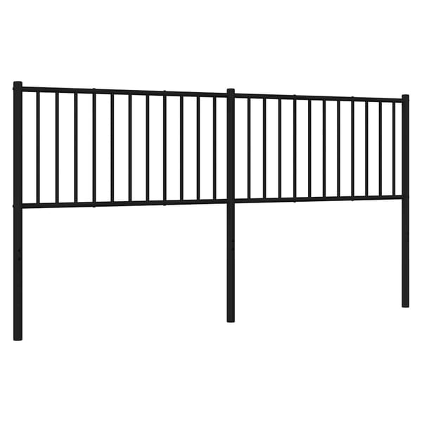 vidaXL udskiftningsgavl 180 cm metal sort