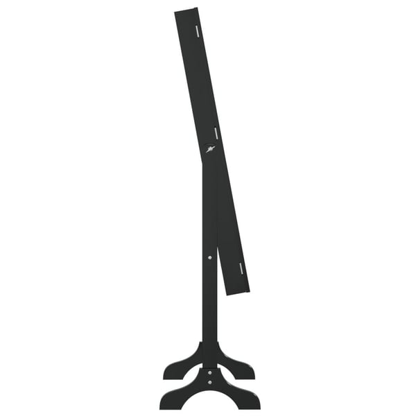 vidaXL fritstående spejl 34x37x146 cm sort