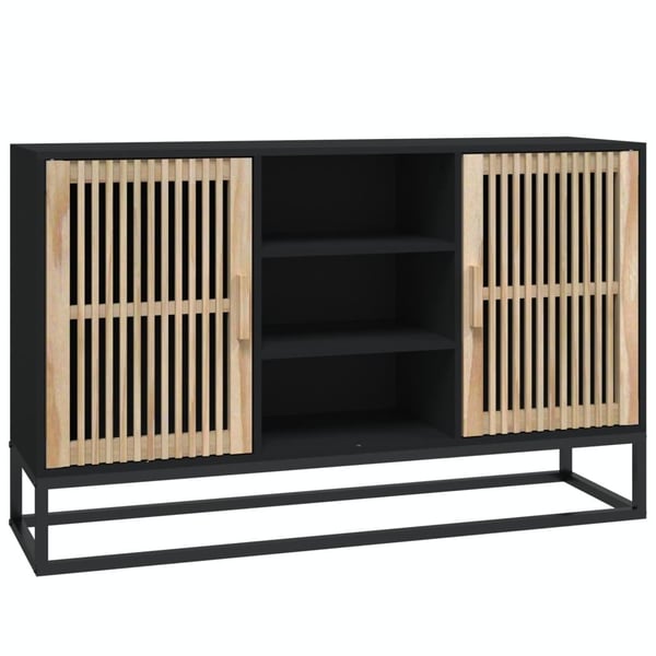 vidaXL skænk 105x30x65 cm konstrueret træ sort