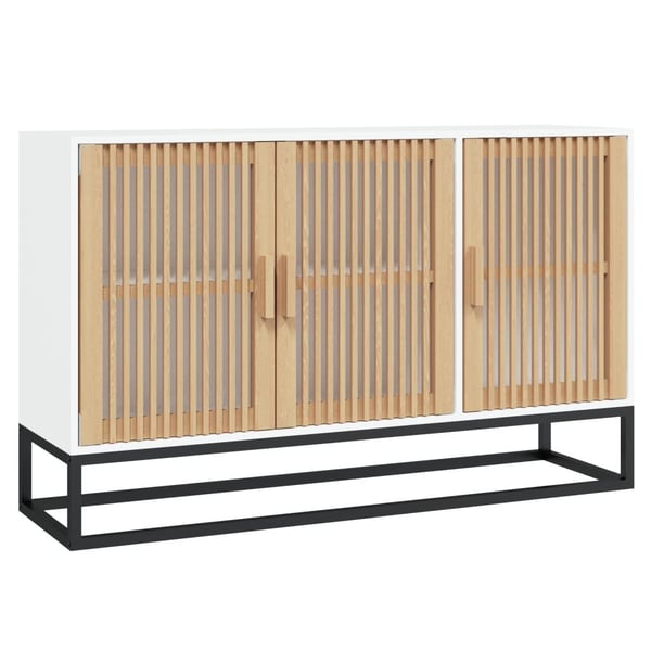 vidaXL Senkki valkoinen 105x30x65 cm tekninen puu