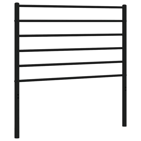 vidaXL Utskiftbar sengegavl i metall svart 107 cm