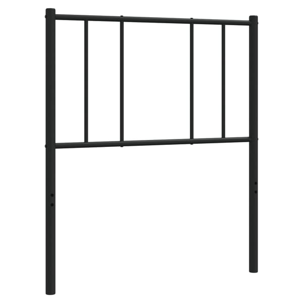 vidaXL Utskiftbar sengegavl i metall svart 107 cm