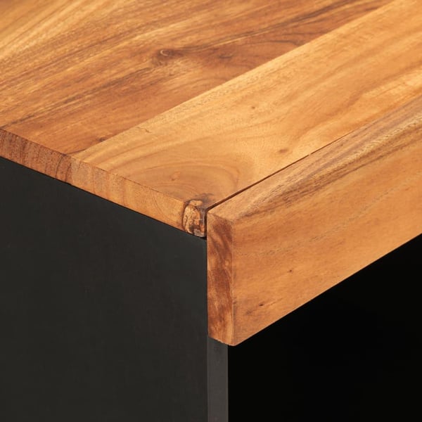 vidaXL skab 85x33x75 cm massivt akacietræ