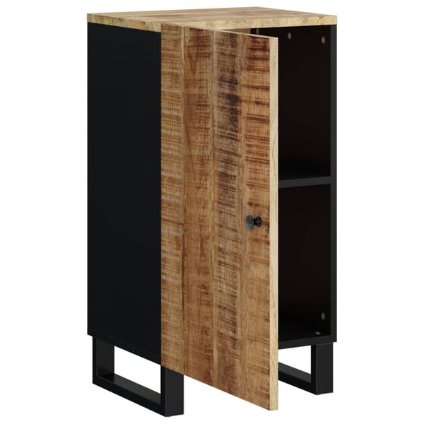 vidaXL Skjenk med dør 40x31x75 cm heltre mango