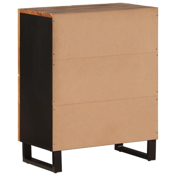 vidaXL Skjenk med 4 dører 60x33x75 cm heltre akasie