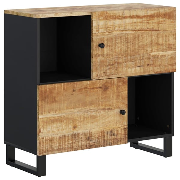 vidaXL Skjenk med 2 dører 80x33x75 cm heltre mango