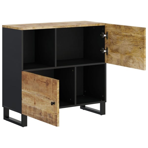 vidaXL Skjenk med 2 dører 80x33x75 cm heltre mango