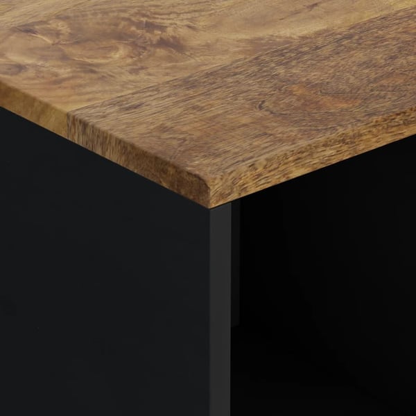 vidaXL Skjenk med 2 dører 80x33x75 cm heltre mango