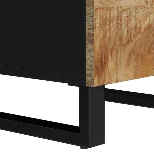 vidaXL skab med 3 låger 40x33x110 cm massivt mangotræ og jern
