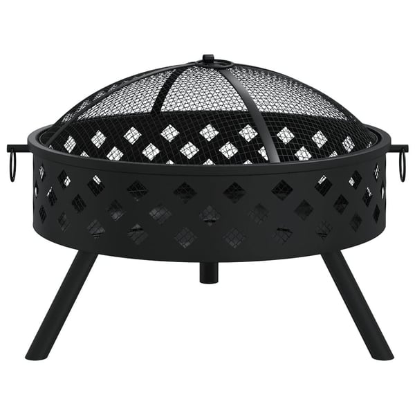 vidaXL bålfad med ildrager 58 cm XXL stål