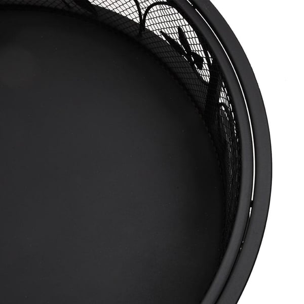vidaXL Eldstad med eldgaffel 50 cm XXL stål