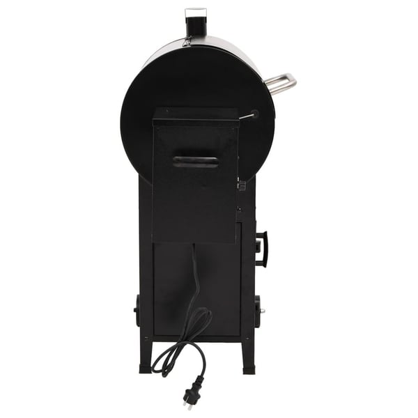vidaXL Pellettigrilli savupiipulla musta 104 cm rauta